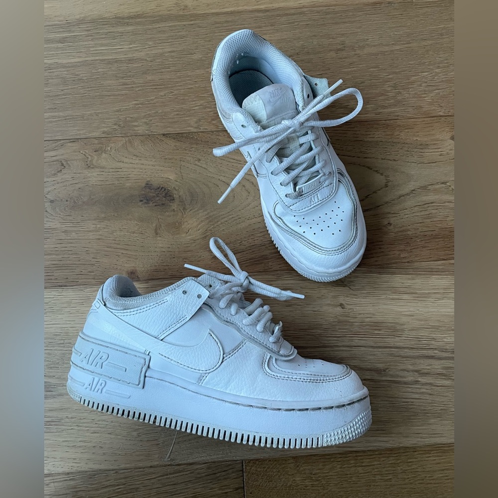 Nike air force 1 shadow triple white 5.5